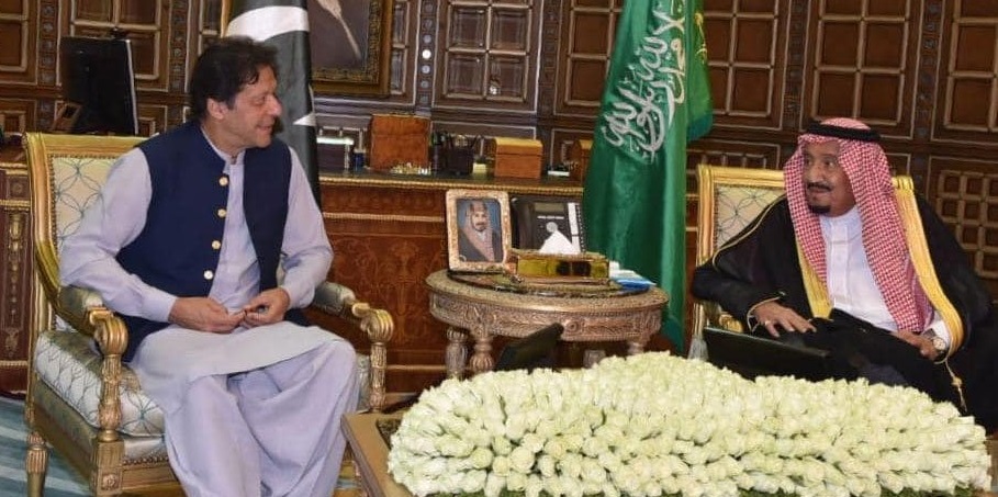 عمران خان جون سعودي بادشاهه ۽ ولي عهد سان ملاقاتون