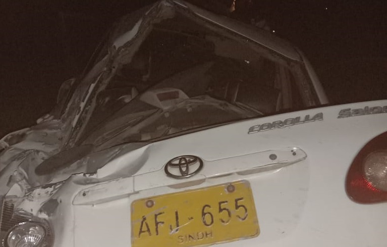 مانجهند لڳ 2 روڊ حادثا 2 ڄڻا فوت 5 ڄڻا زخمي