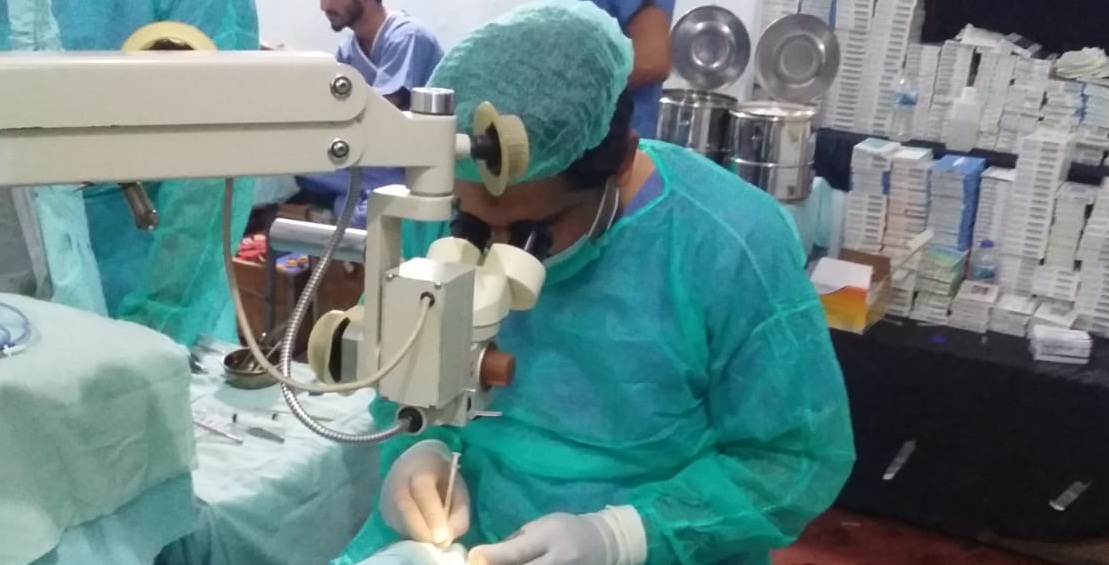 سماجي تنظييم پاران 3 ڏينهن واري مفت اکين جي ڪئمپ
