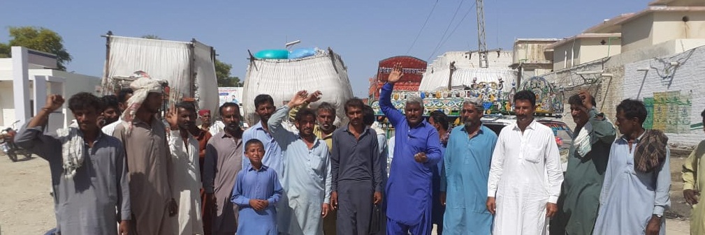 ڦٽيءَ جي في مڻ تي 5 ڪلو ڪڻتو،آبادگارن جو احتجاج