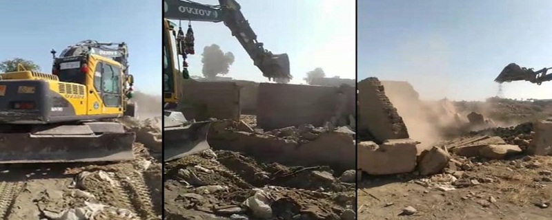 نارا ڪئنال تي آپريشن، گهر ۽ اڏاوتون ڊاهي پٽ