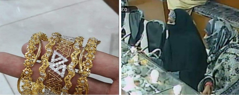عورتن دڪان مان 4 سونيون چوڙيون چورائي ورتيون
