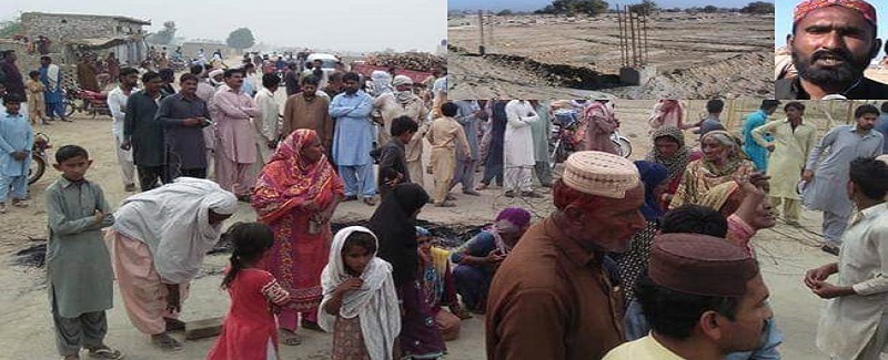 قبرون ڊاهي پلاٽنگ خلاف ڳوٺاڻن جو احتجاج ۽ ڌرڻو