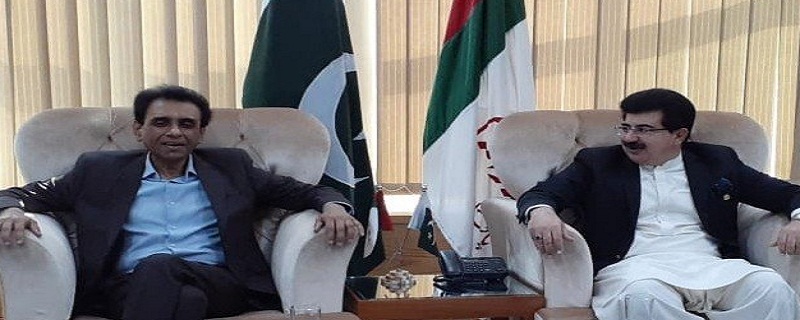 سينيٽ چيئرمين بهادرآباد پهتو، ايم ڪيو ايم وفد سان ملاقات