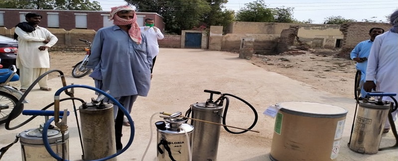 سول سوسائٽي جي ڪوششن سان مليريا خلاف اسپري