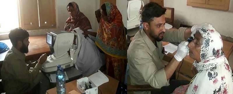 خدا آباد ۾ مفت اکين جي ڪيمپ،200 آپريشن