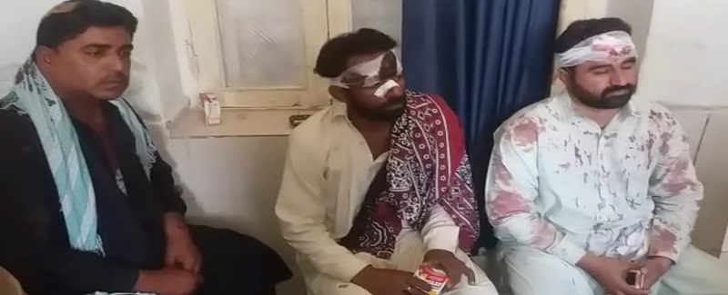 زرعي زمين تان ٻن ڌرين ۾ جهيڙو، فائرنگ، 4 زخمي