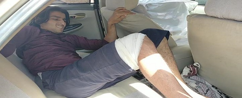 هاف فراءِ ڪيل نوجوان جي وارثن جو احتجاج