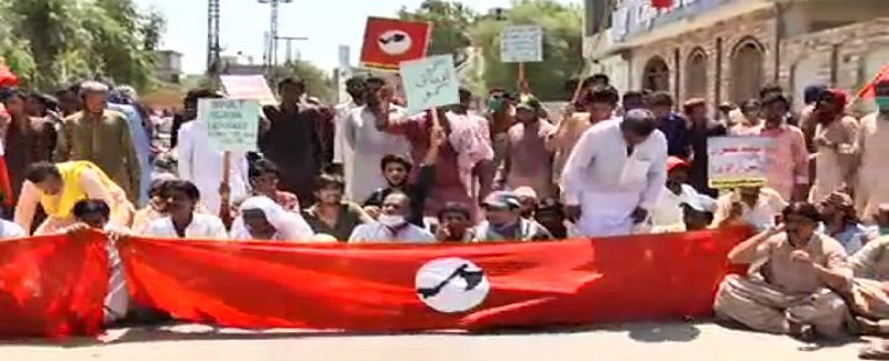 سنڌ مان ڌارين جي نيڪالي لاءِ مختلف شهرن ۾ احتجاج
