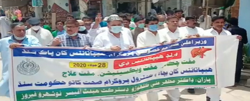 هيپاٽائيٽس جي عالمي ڏينهن تي سجاڳي لاءِ واڪ