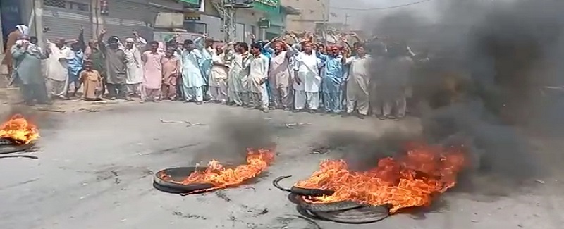 حملي ۽ ناري جي اغوا جا جوابدار گرفتار ڪرڻ لاءِ احتجاج