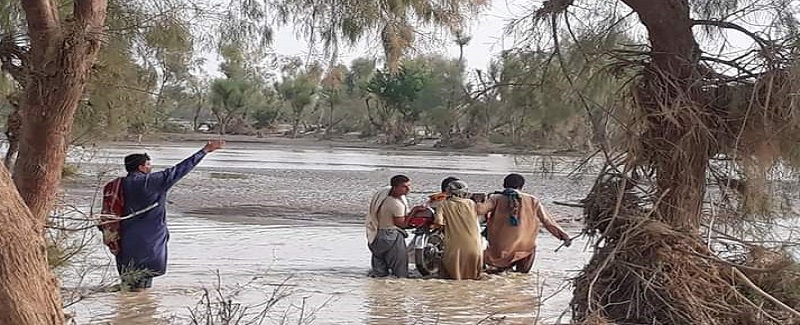 ڪاڇي ۾ وري برسات، عارضي بحال ڪيل رستا بند