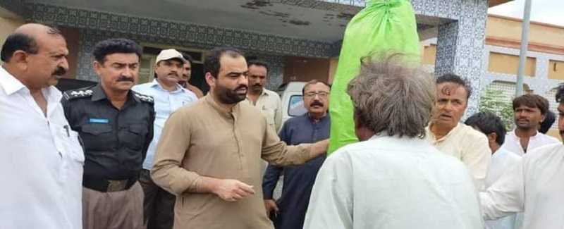 ارباب جو ٻوڏ متاثر علائقن جو دورو، امداد تقسيم