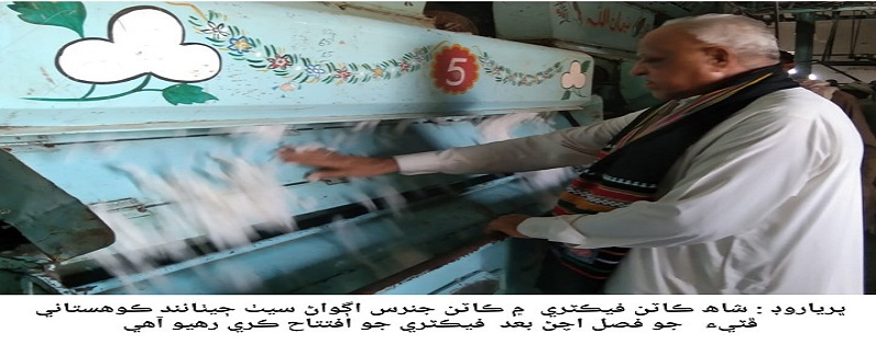 ڪاٽن فيڪٽريون کلي ويون، ڦٽي جو چونڊو شروع