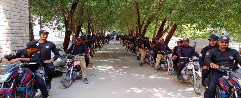 امن قائم ڪرڻ، جوا ۽ منشيات جا اڏا بند ڪرڻ لاءِ فليگ مارچ