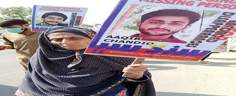 کنڀي گم ڪيلن جي آزادي لاء پيادل مارچ پنڊي طرف جاري