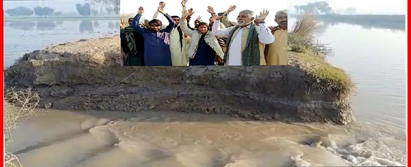 خانپورمهر ويجهو قاضي واھ کي گهارو سوين ايڪڙن فصل پاڻي هيٺ