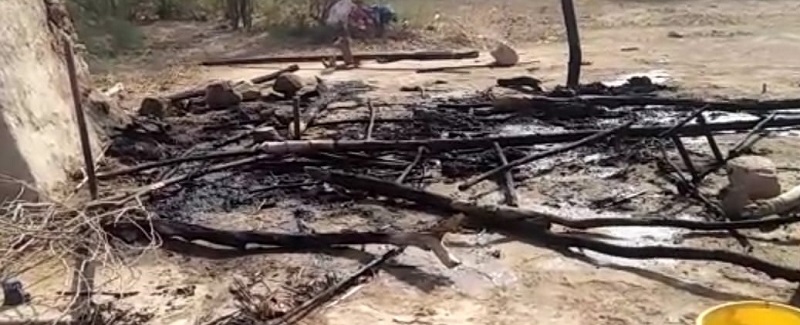 پورهيت جي گهر کي باهه نوجوان سڙي فوت