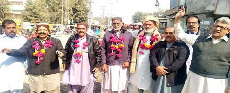آپڪا جو پريس ڪلب آڏو رٽائرڊ ملازمن سان يڪجهتي جواظهار