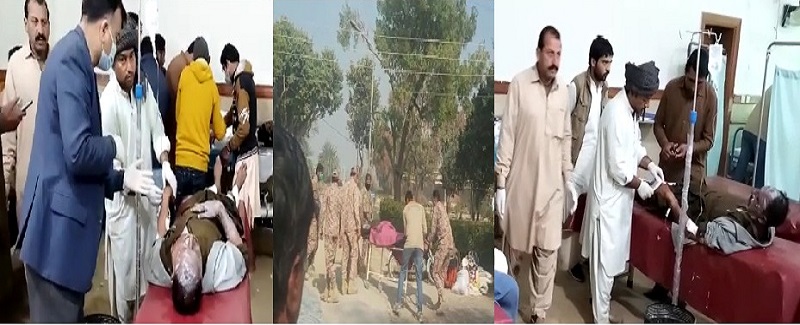 رينجرز هيڊ ڪوارٽر۾ ڌماڪو پنج جوان زخمي