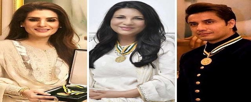 ريشم ۽ علي ظفر صدارتي ايوارڊ جا حقدارناهن،سڪينا سمون