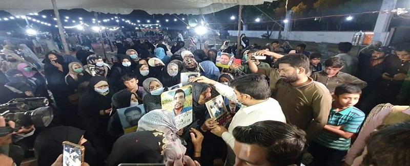ناصر شاهه جي لاپته ماڻهن جي وارثن سان همدردي