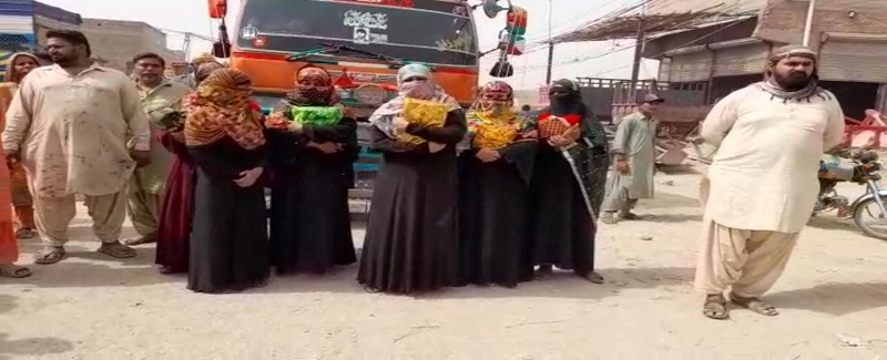 مغل برادري پاران زمين تي  قبضي خلاف احتجاج