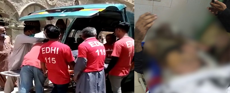 آءِ جي آفيس آڏو سب انسپيڪٽر پاڻ کي باهه ڏئي ڇڏي