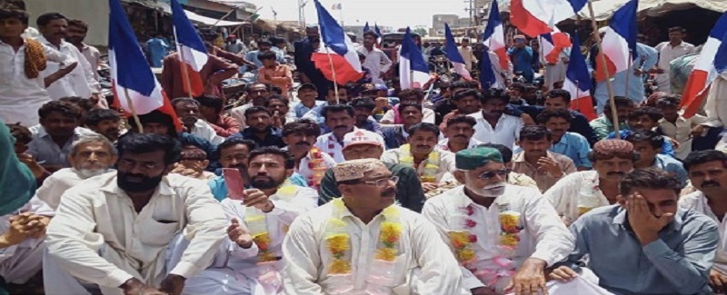 بدين جي شهرين جو پاڻي کوٽ خلاف احتجاج