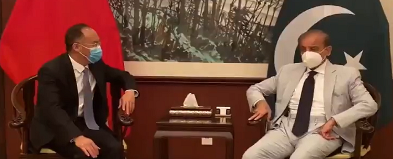 شهباز شريف جي چين جي سفير سان ملاقات