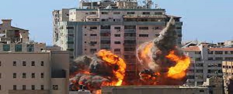 اسرائيل جي فلسطين تي بمباري جاري 218 شهيد
