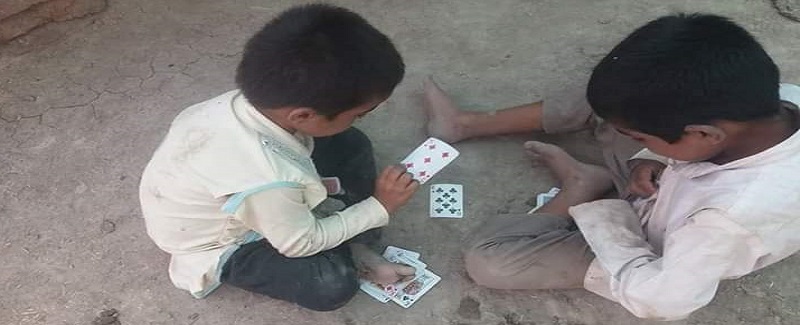 ڪاڇي ۾ جوا جو مرض معصوم ٻارن تائين ڦھلجي ويو