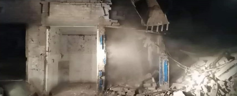 قبرستان جي زمين تي ٺاهيل دوڪانن خلاف آپريشن