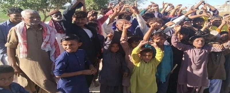 وڏي آبادي رکندڙ ڳوٺ جي رهواسين جو سهولتن لاءِ احتجاج