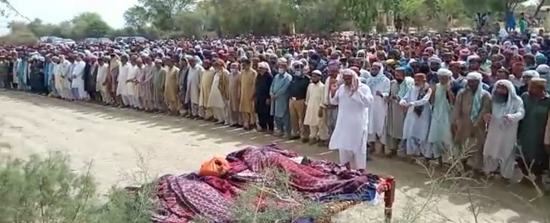ڌاڙيلن هٿان قتل ٿيل ٻن ڳوٺاڻڻ جي تدفين
