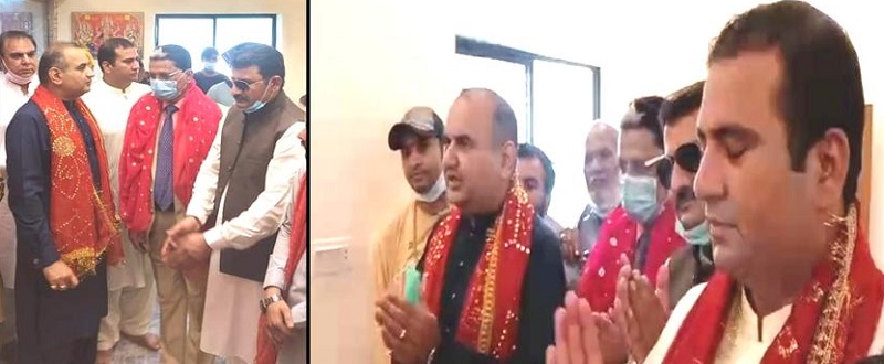 فوج پاران ڇانوڻي واري مندر جي سجاوٽ