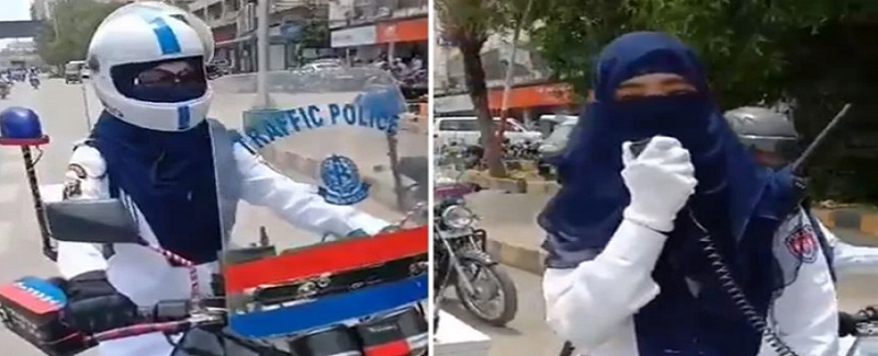تاريخ ۾ پهريون ڀيرو  ليڊي ٽريفڪ اهلڪار تعينات