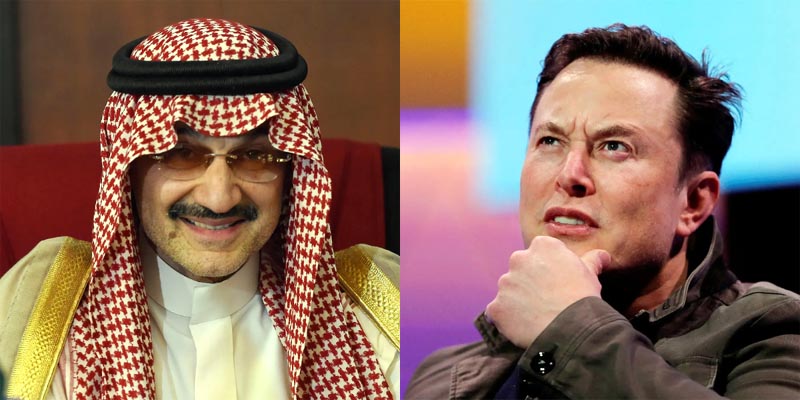 سعودي شهزادي پاران ايلون مسڪ جي ٽوئيٽر خريد ڪرڻ جي آڇ رد