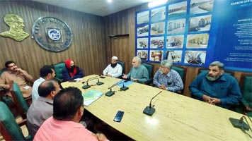 ايم ڊي واٽر بورڊ سان پيپلز ليبر يونين ۽ متحده ورڪرز فرنٽ اڳواڻن جي ملاقات