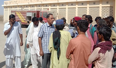 ٽرالر  جي ٽڪر ۾ ٿريشر جا 3 مزدور موقعي تي فوت