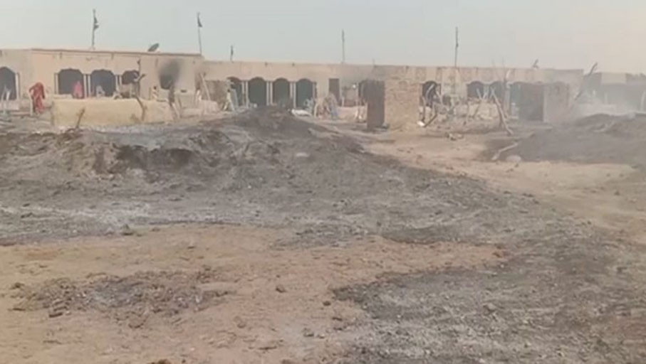 ميهڙ ڀرسان خوفناڪ باھ، علائقي ۾ قيامت جا منظر