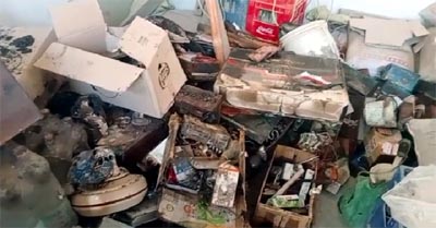 درياخان مري ۾ بجلي ۽ سولر پليٽن جي دڪان کي اوچتو باھ