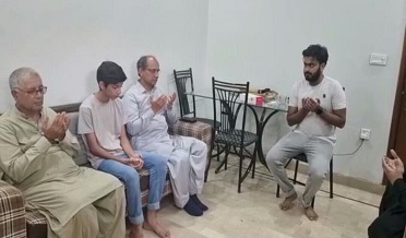 سعيد غني جي فوت ٿي ويل ڪرڪيٽر جي گهروارن سان تعزيت