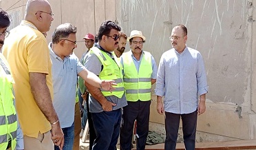 شرجيل ميمڻ جو بي آر  ٽي ريڊ لائين روٽ جو دورو
