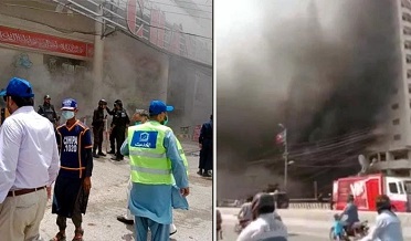 سپر اسٽور کي لڳل باهه تي ضابطو نه آيو، 170 خاندان بي گهر