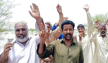 لڪپور مائينر کي 20 فوٽ گهارو، ڪپھ جو فصل ٻڏي ويو