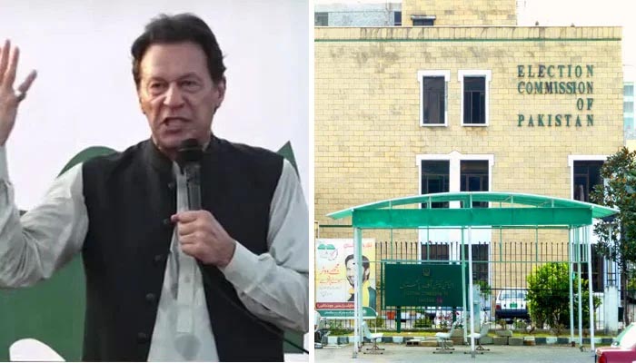 عمران خان جا الزام،اليڪشن ڪميشن جو نوٽيس،رڪارڊ طلب