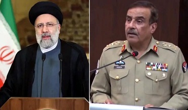 جنرل نديم رضا جي ايراني صدر سان ملاقات