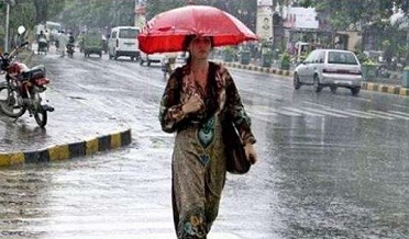 سنڌ جي راڄڌانيءَ  جي مختلف علائقن ۾ برسات