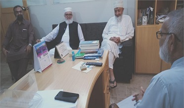 لياقت بلوچ جو الخدمت سنڌ جي آفس جو دورو،سنڌ ۾ رليف سرگرمين جو جائزو